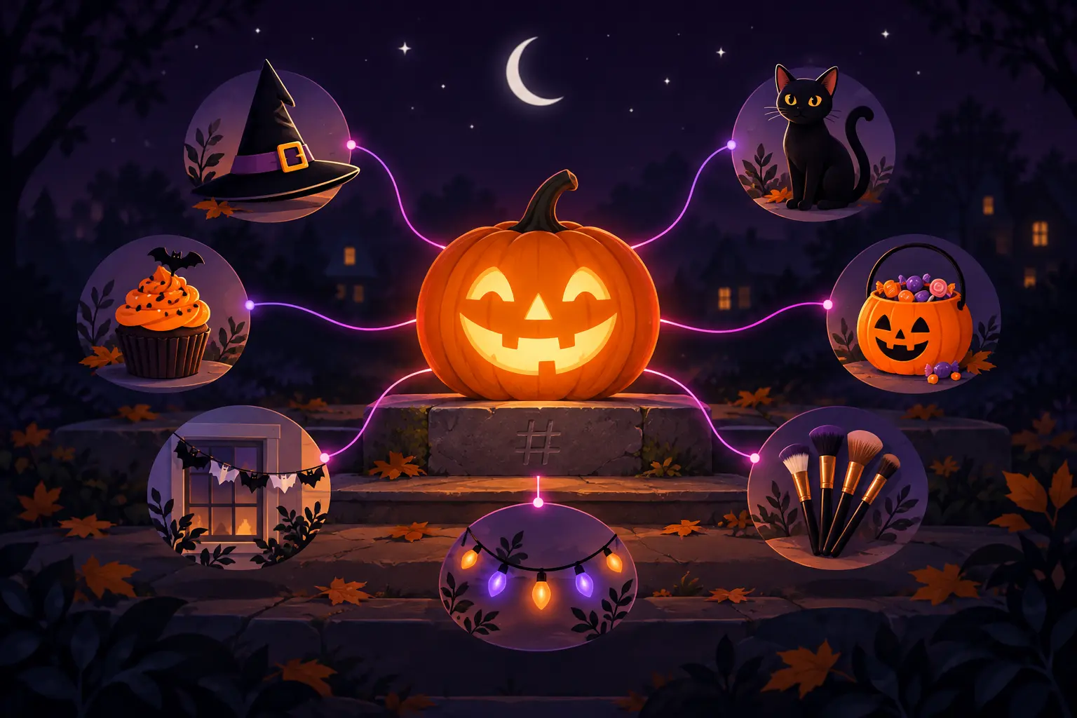 Halloween Hashtags 2026: 70+ Tags for Costumes, Decor & More